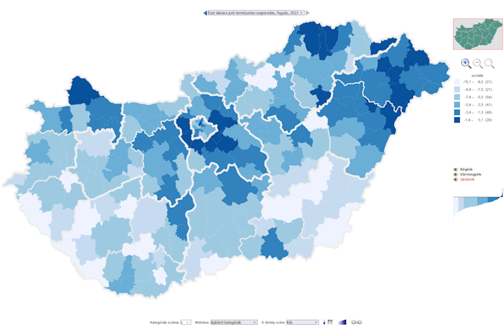 Demographic Atlas of Hungary, 2023